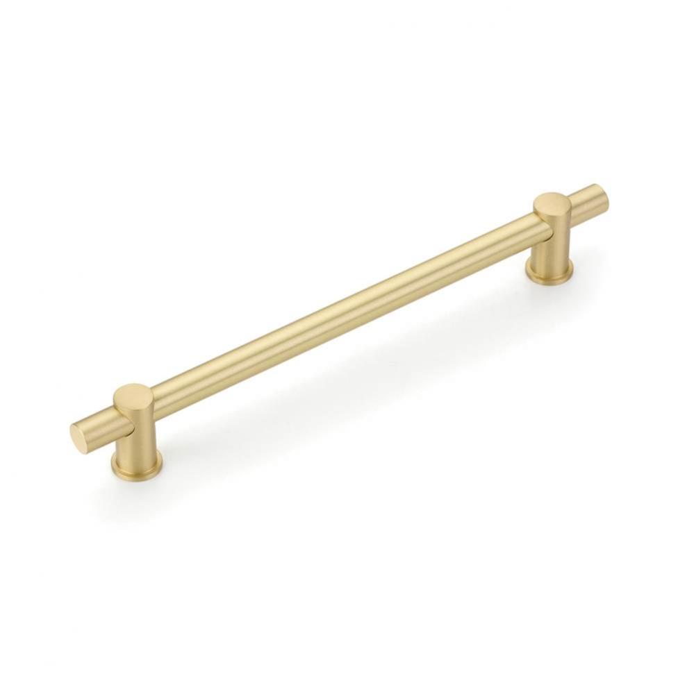 Fonce Bar Pull, 8&apos;&apos; cc with Satin Brass