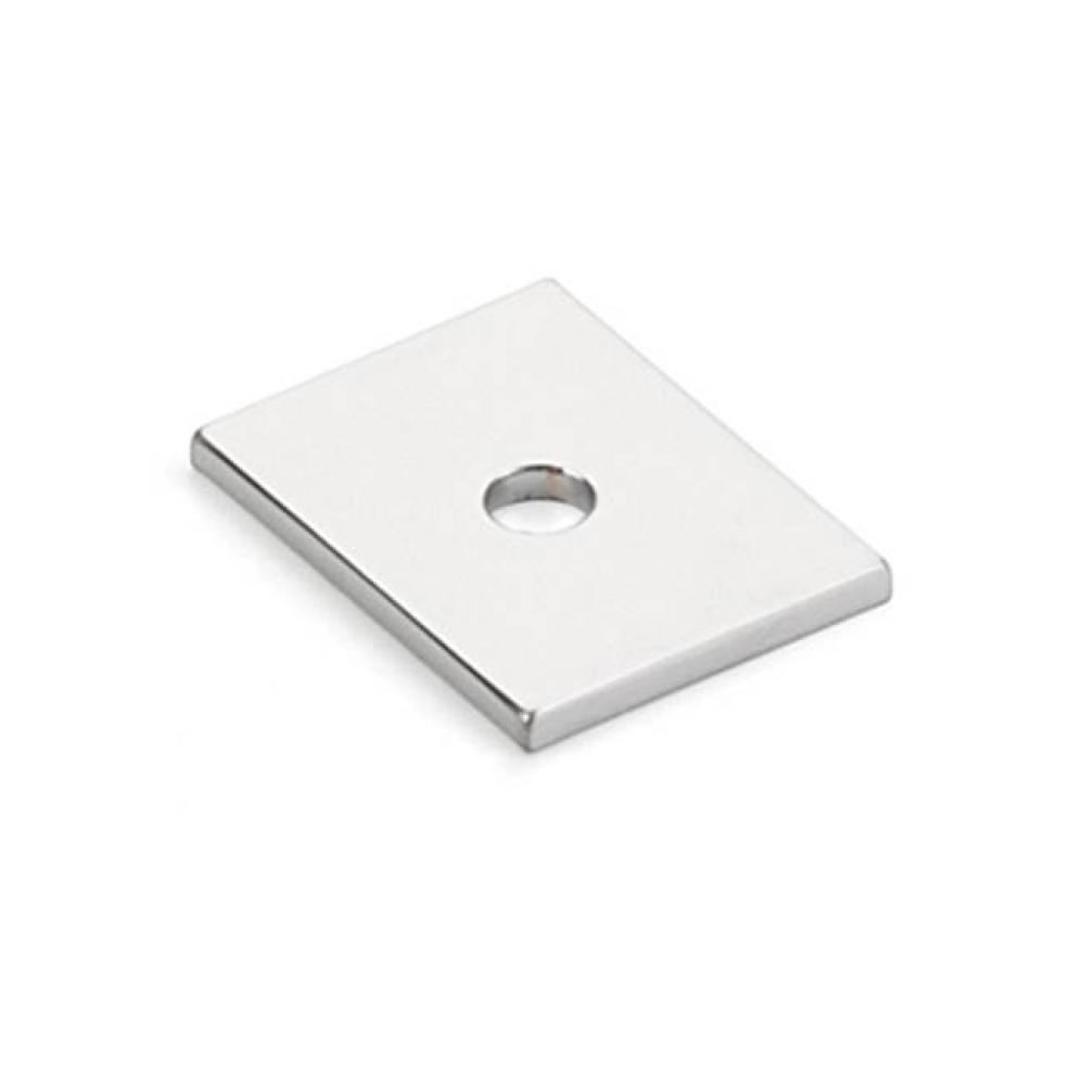 Pub House, Backplate for Knob, Polished Chrome, 1&apos;&apos;