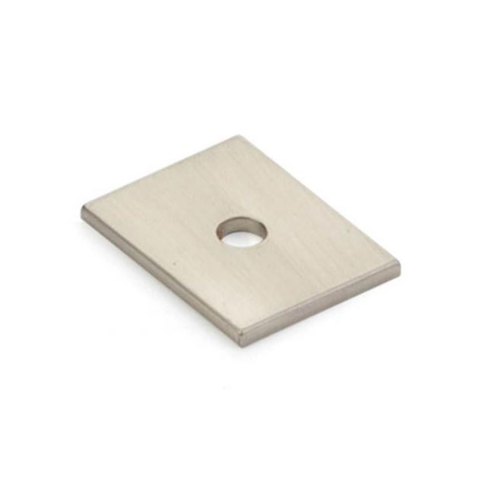 Pub House, Backplate for Knob, Brushed Nickel, 1&apos;&apos;