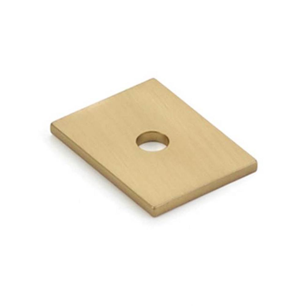 Pub House, Backplate for Knob, Signature Satin Brass, 1&apos;&apos;