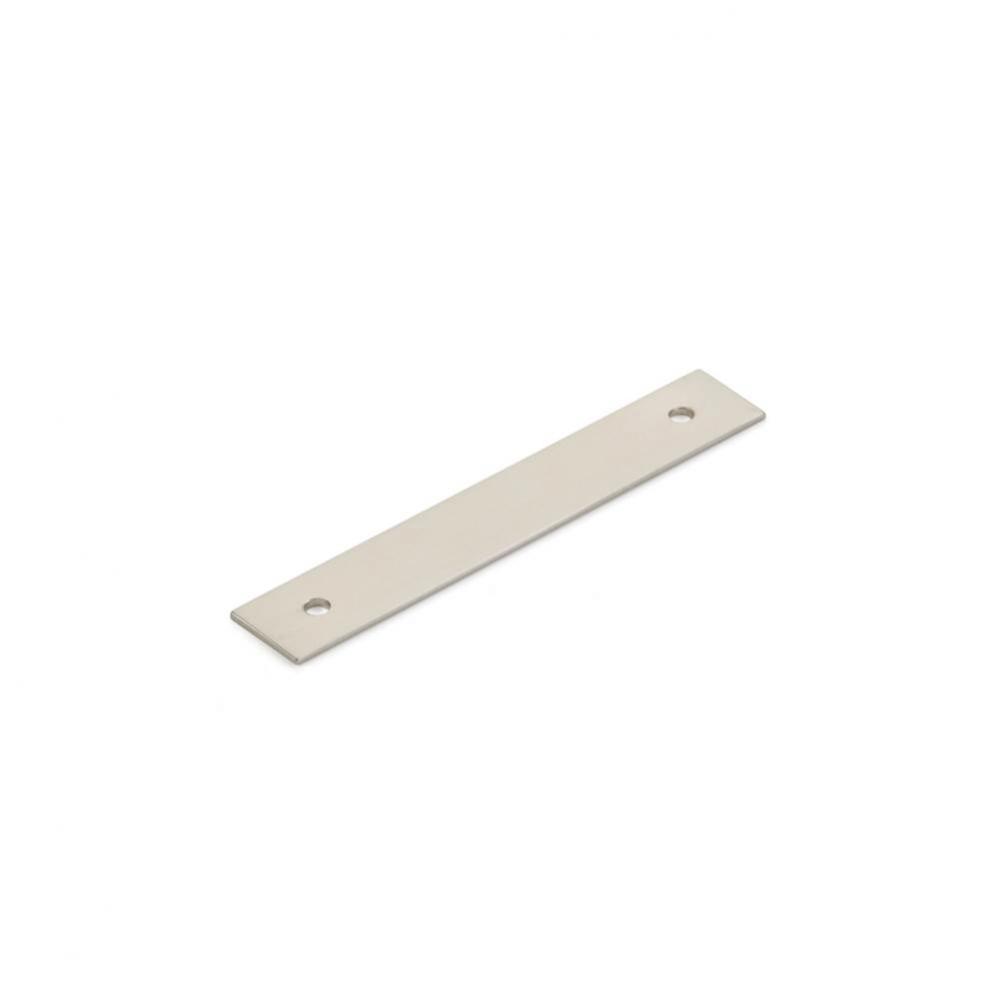 Pub House, Backplate for Pull, Brushed Nickel, 3-1/2&apos;&apos; cc