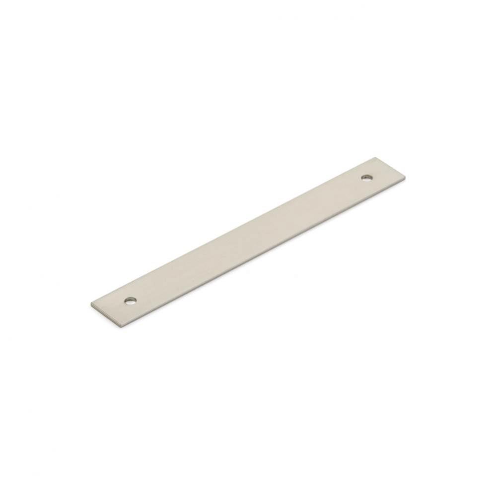 Pub House, Backplate for Pull, Brushed Nickel, 5&apos;&apos; cc