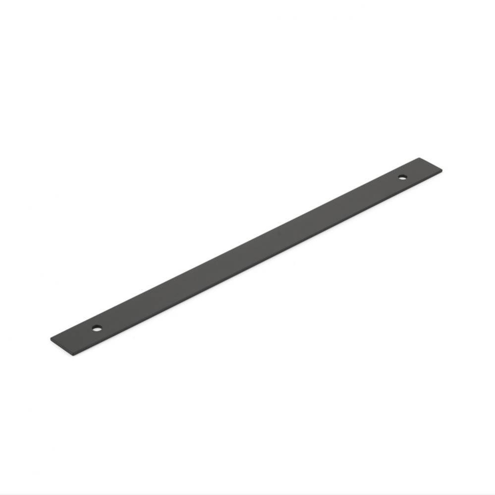 Pub House, Backplate for Appliance Pull, Matte Black, 12&apos;&apos; cc