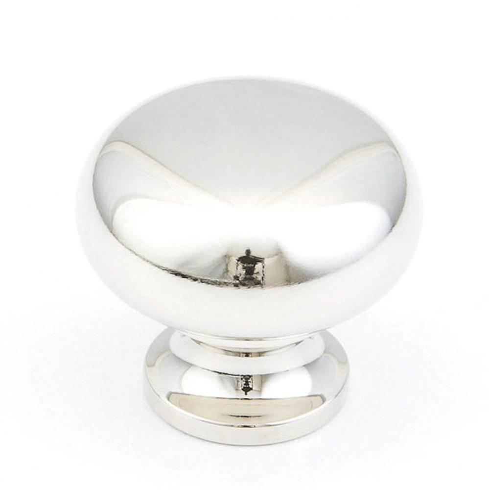 Knob, Polished Nickel, 1-1/4&apos;&apos; dia