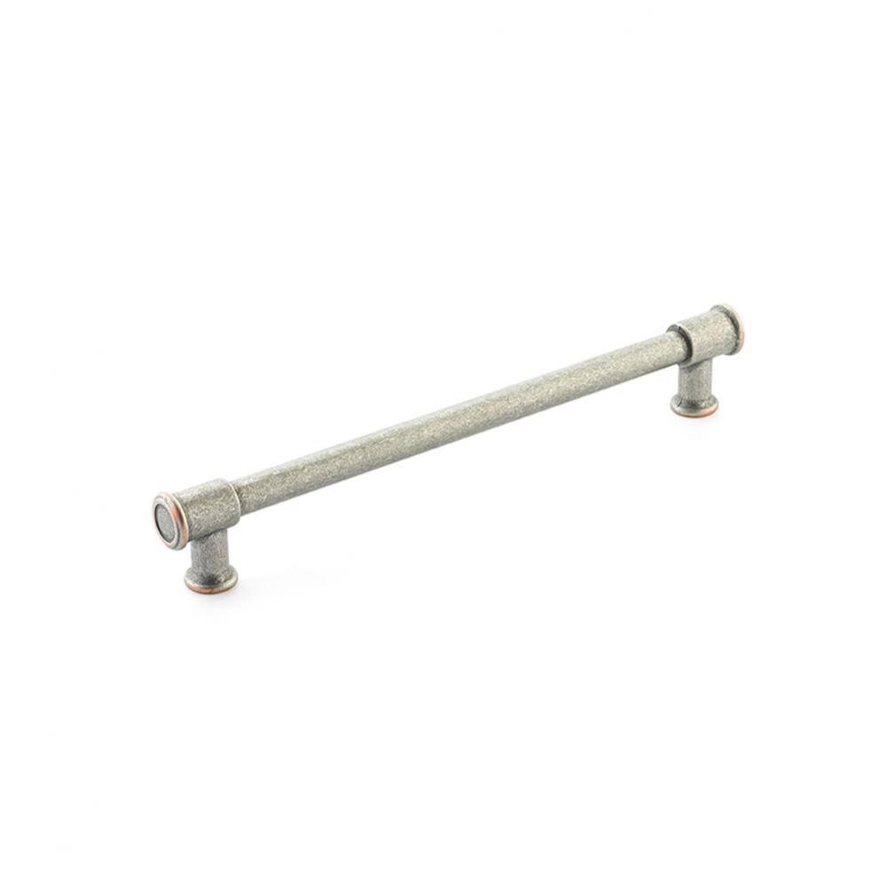 Steamworks Pull, 8&apos;&apos; cc, Distressed Pewter/Copper