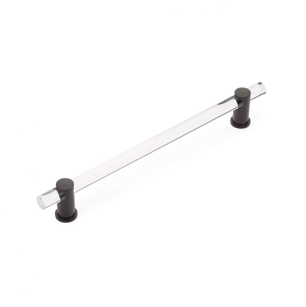 Appliance Pull clear acrylic, Oil Rubbed Bronze, 12&apos;&apos; cc