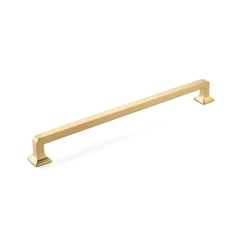 Back to Back, Appliance Pull, Signature Satin Brass, 15&apos;&apos; cc