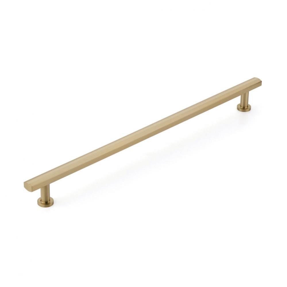 Back to Back, Appliance Pull, Signature Satin Brass, 18&apos;&apos; cc
