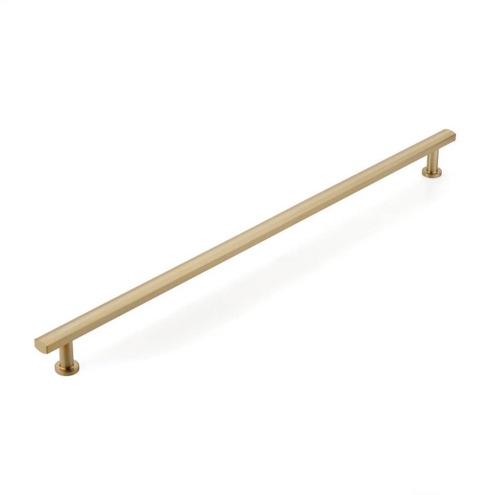 Back to Back, Appliance Pull, Signature Satin Brass, 24&apos;&apos; cc