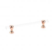 Schaub and Company 416-PRG - Pull, Adjustable Clear Acrylic, Polished Rose Gold, 6'' cc