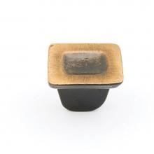 Schaub and Company 810-AZ - Knob, Square, Antique Bronze, 1-1/4'' dia