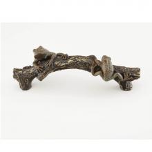 Schaub and Company 895-PBZ/HBZ - Pull, Frog on a Log, Pompeian Bronze, Highlighted Bronze, 5-1/2'' cc