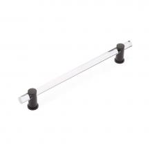 Schaub and Company CS402-10B - Concealed Surface, Appliance Pull, NON-Adjustable Clear Acrylic, Oil Rubbed Bronze, 12''