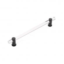 Schaub and Company CS402-MB - Concealed Surface, Appliance Pull, NON-Adjustable Clear Acrylic, Matte Black, 12'' cc