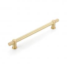 Schaub and Company CS422-SB - Concealed Surface, Appliance Pull, NON-Adjustable, Satin Brass, 12'' cc