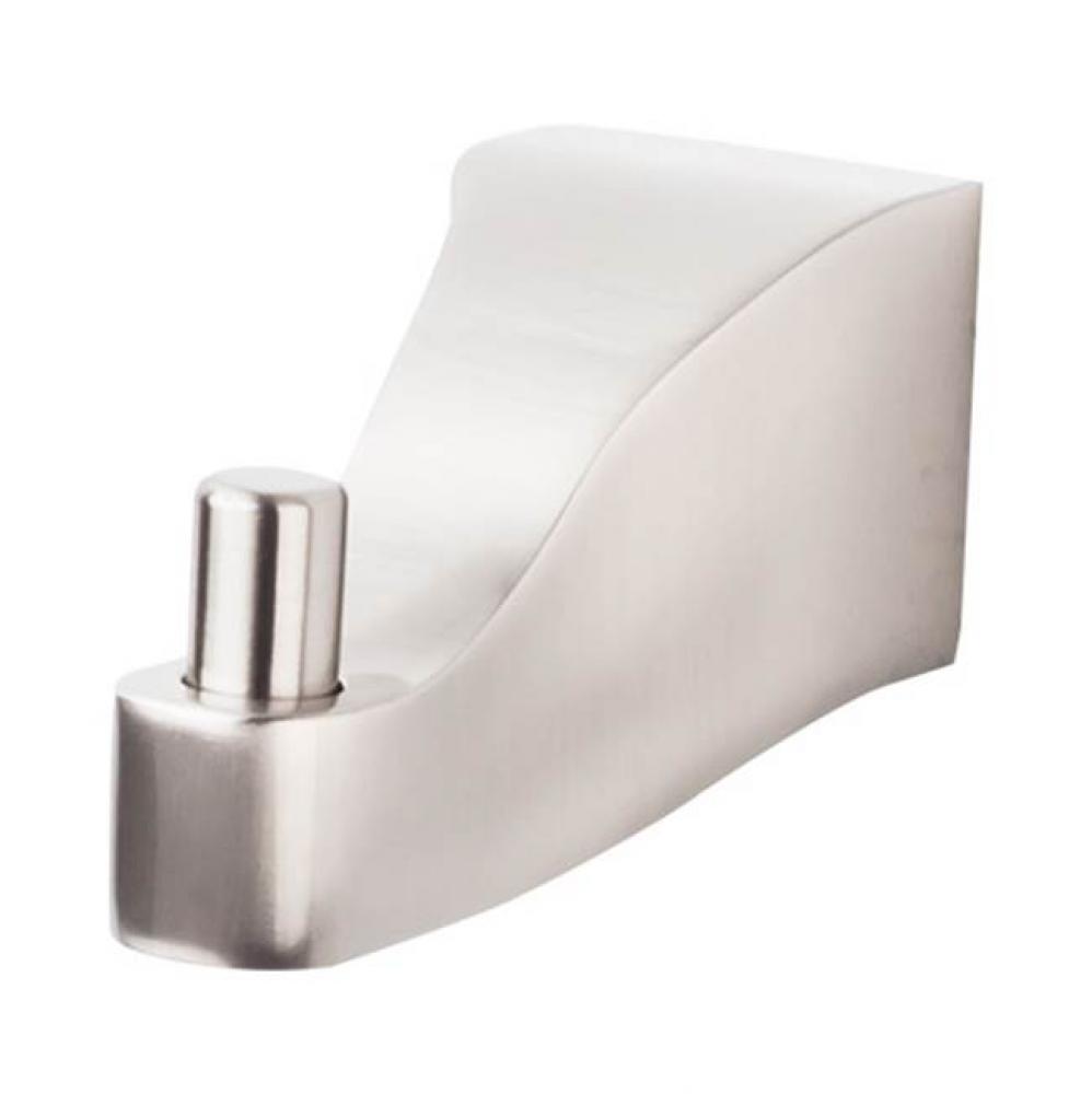 Aqua Bath Single Hook  Brushed Satin Nickel