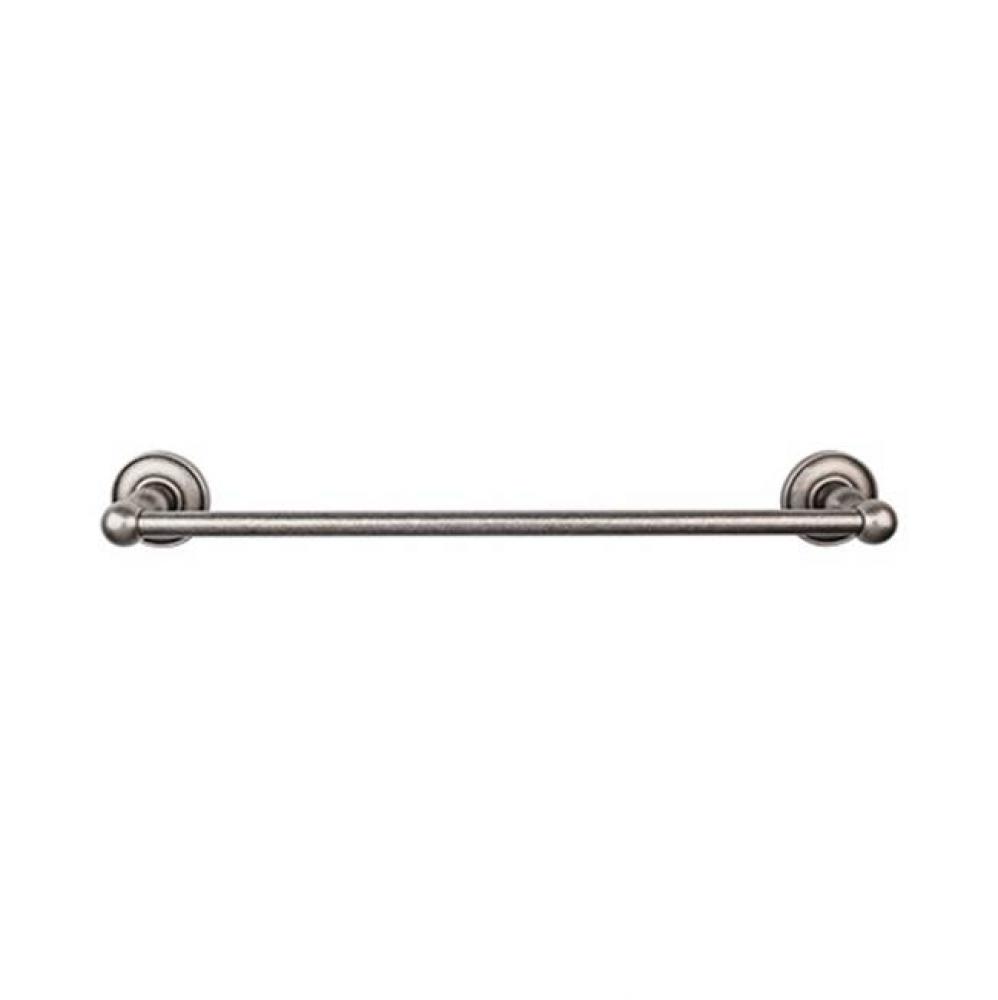 Edwardian Bath Towel Bar 18 Inch Single - Plain Bplate Antique Pewter