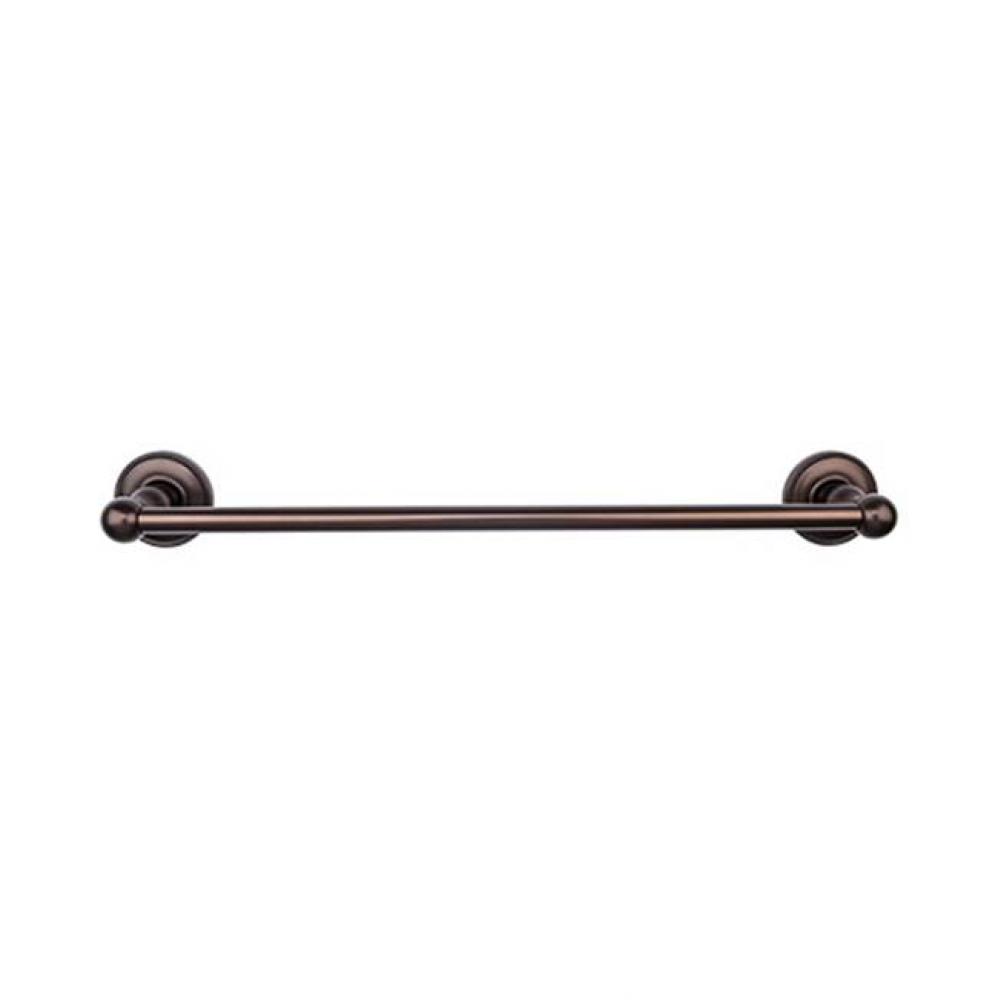 Edwardian Bath Towel Bar 18 In. Single - Beaded Bplate Oil Rubbed Bronze