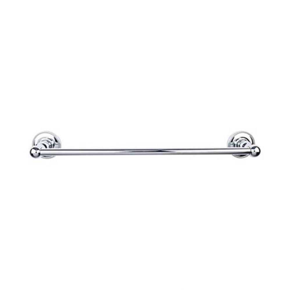 Edwardian Bath Towel Bar 24 In. Single - Beaded Bplate Polished Chrome