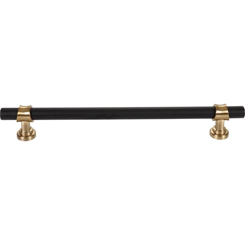 Bit Appliance Pull 12 Inch (c-c) Flat Black and Honey Bronze