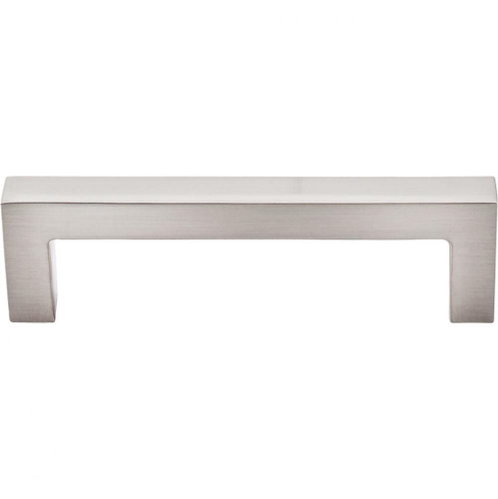 Square Bar Pull 3 3/4 Inch (c-c) Brushed Satin Nickel