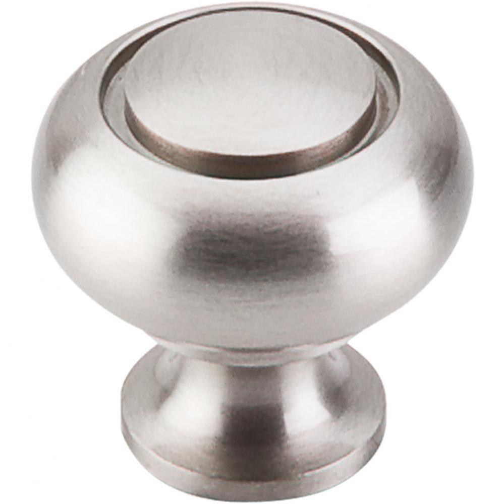 Ring Knob 1 1/4 Inch Brushed Satin Nickel