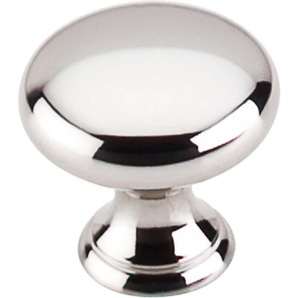 Asbury Mushroom Knob 15/16 Inch Polished Nickel