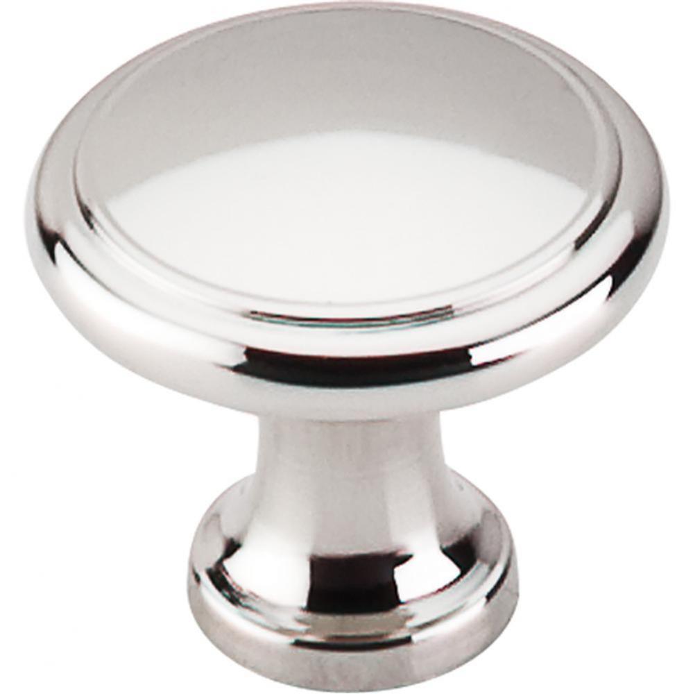 Ringed Knob 1 1/8 Inch Polished Nickel