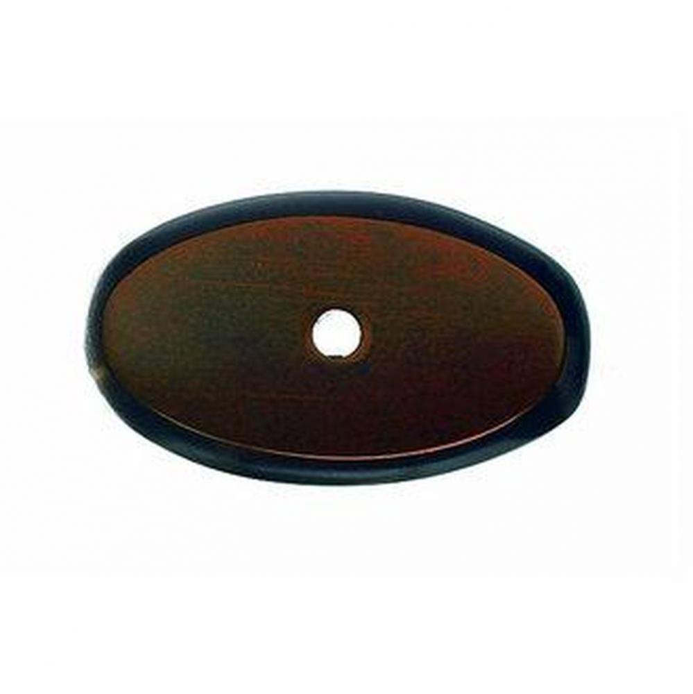 Aspen Oval Backplate 1 3/4 Inch Mahogany Bronze