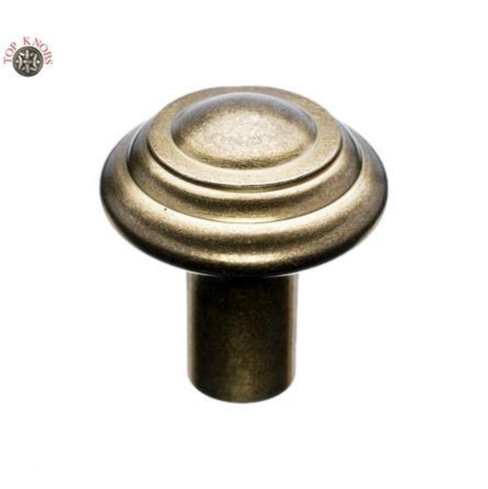 Aspen Button Knob 1 1/4 Inch Light Bronze