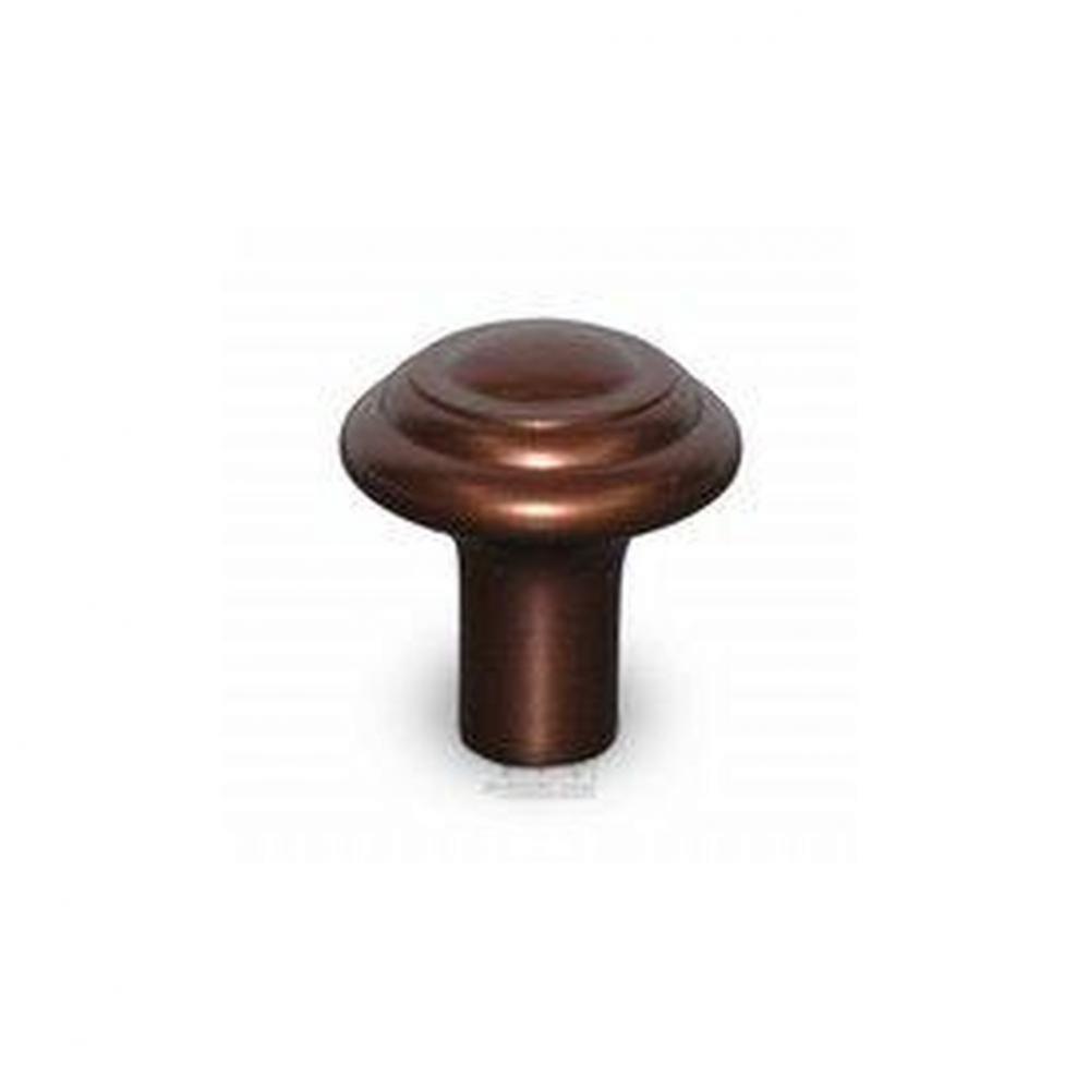 Aspen Button Knob 1 1/4 Inch Mahogany Bronze