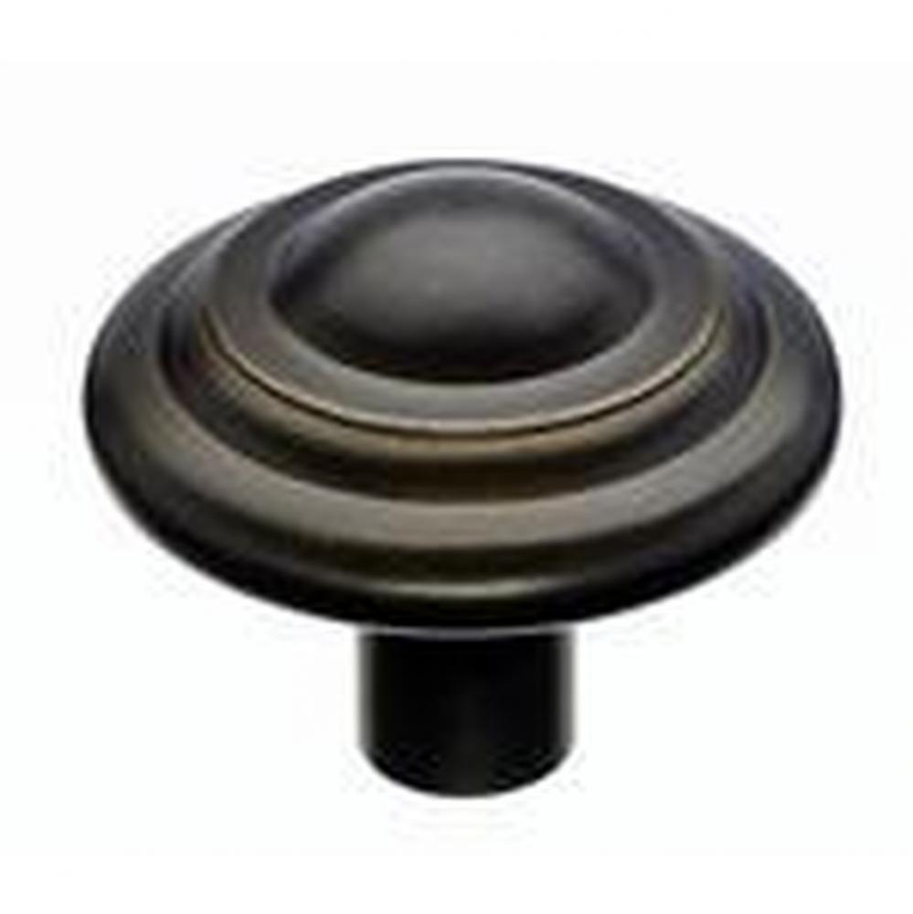 Aspen Button Knob 1 3/4 Inch Medium Bronze