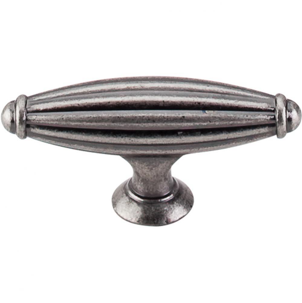 Tuscany T-Handle 2 5/8 Inch Pewter Antique