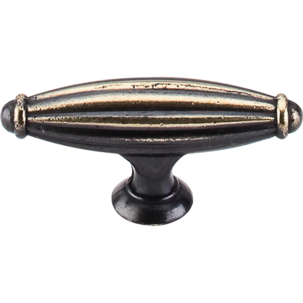 Tuscany T-Handle 2 5/8 Inch Dark Antique Brass