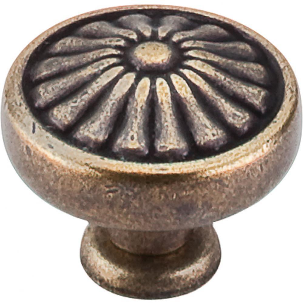 Flower Knob 1 1/4 Inch German Bronze