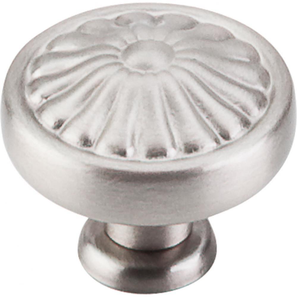 Flower Knob 1 1/4 Inch Brushed Satin Nickel