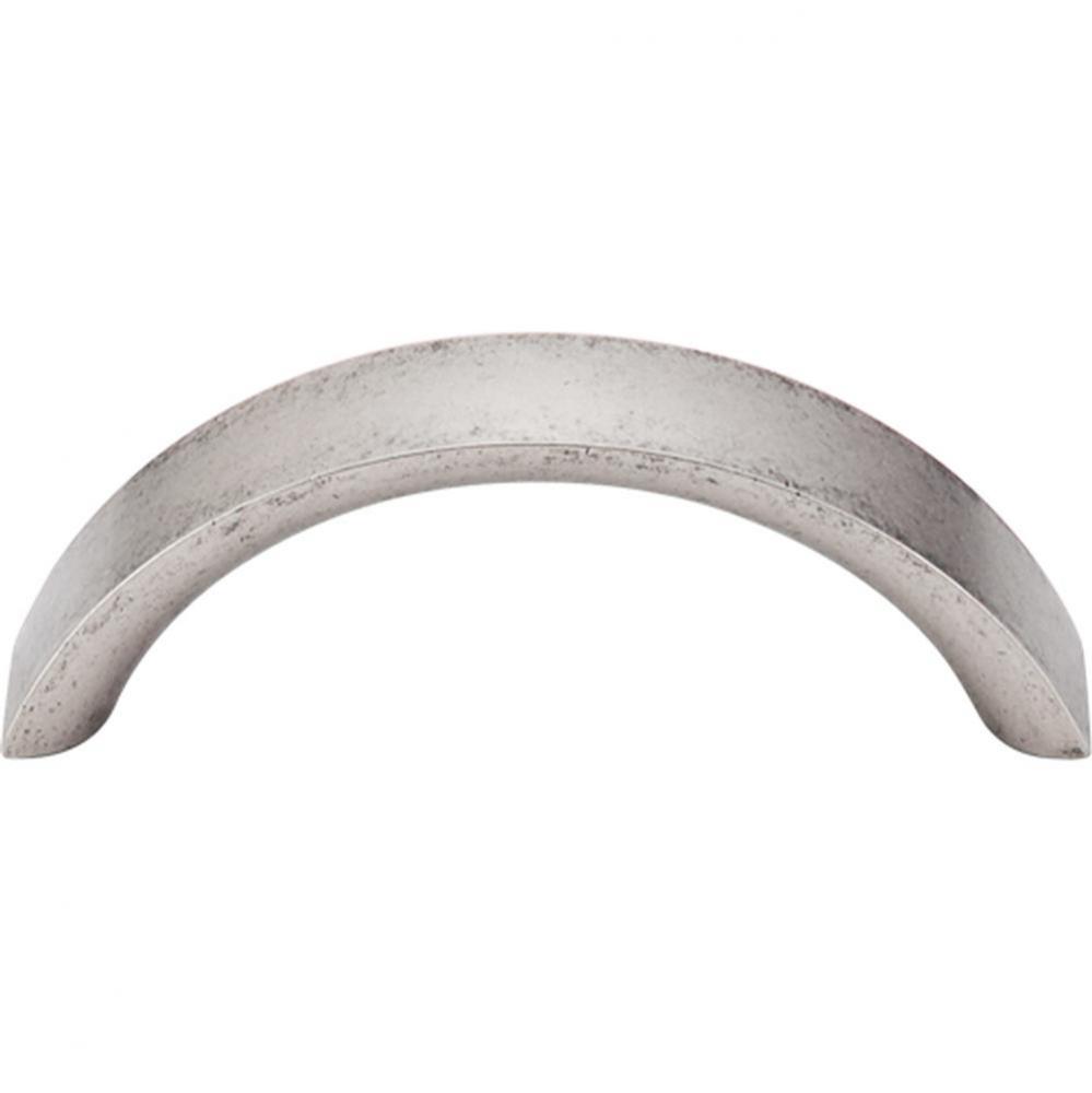 Crescent Pull 3 Inch (c-c) Pewter Antique