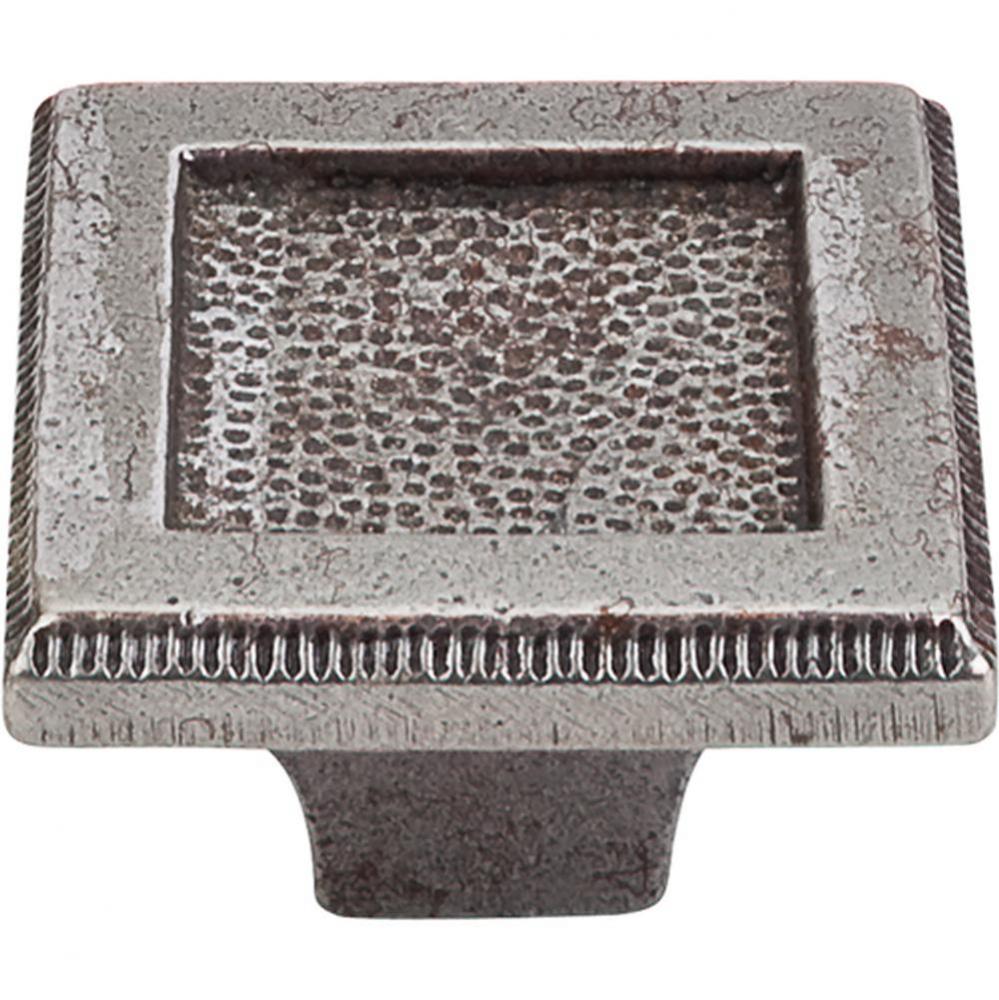 Square Inset Knob 2 Inch Cast Iron