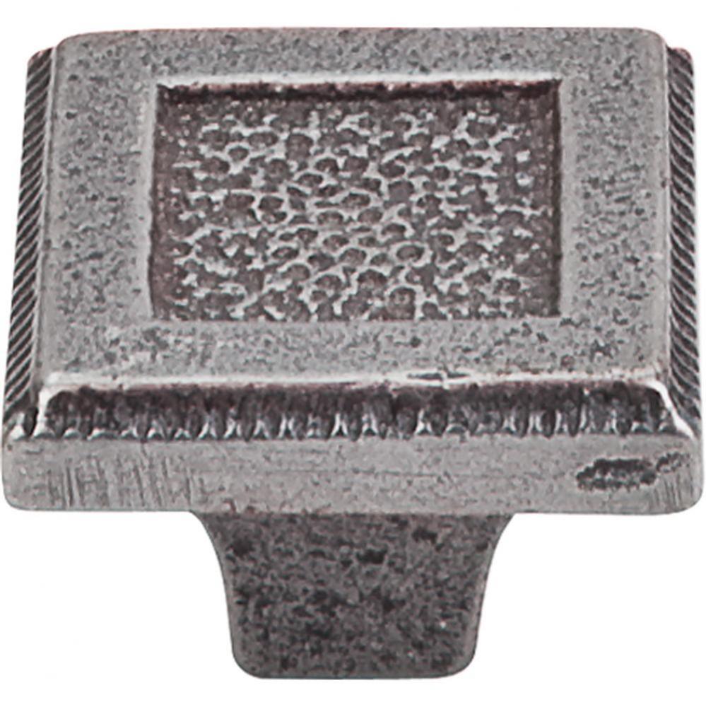 Square Inset Knob 1 5/16 Inch Cast Iron