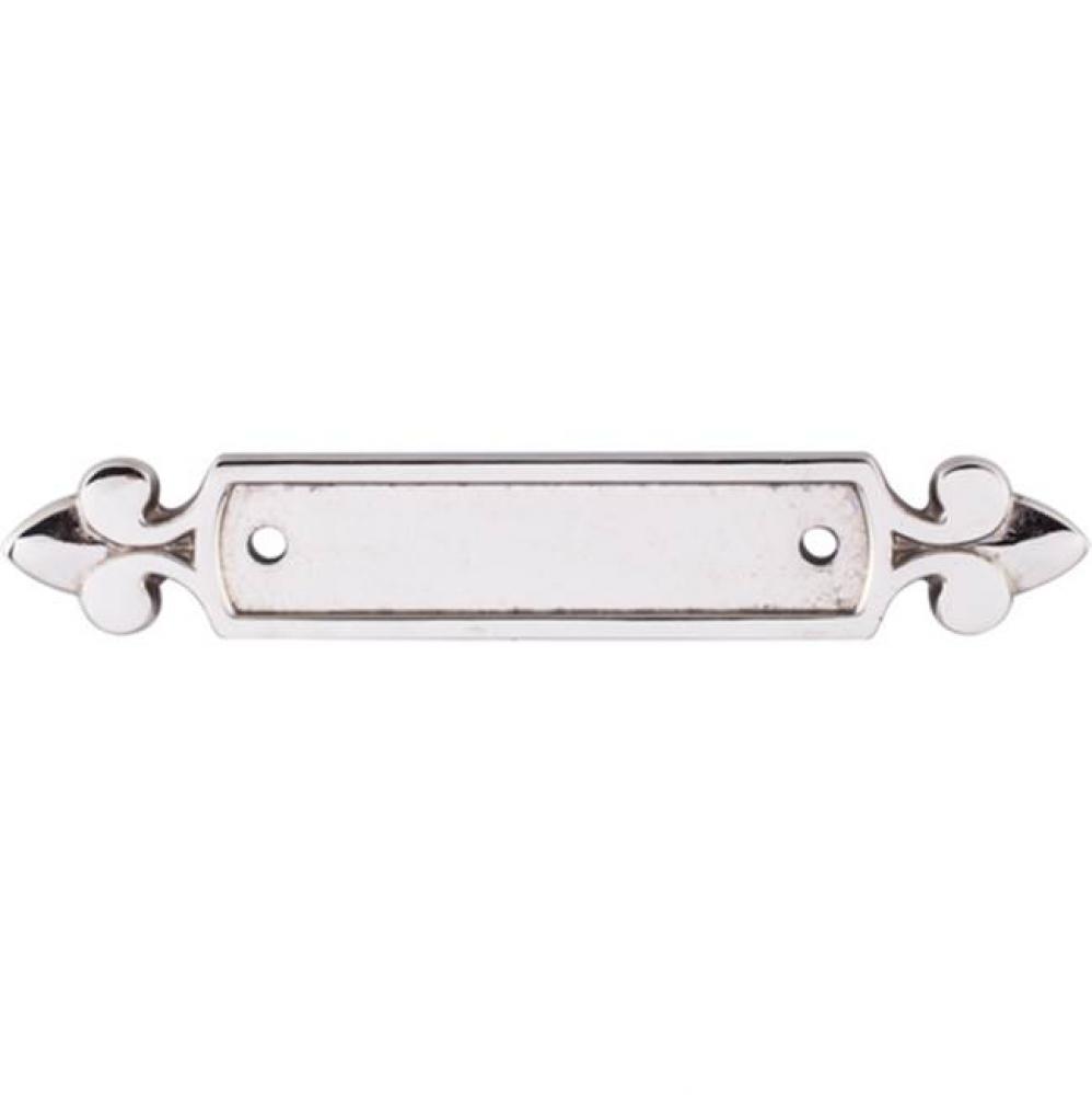 Dover Backplate 2 1/2 Inch (c-c) Polished Nickel