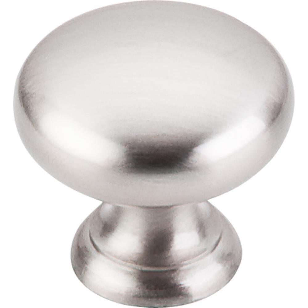 Mushroom Knob 1 1/4 Inch Brushed Satin Nickel