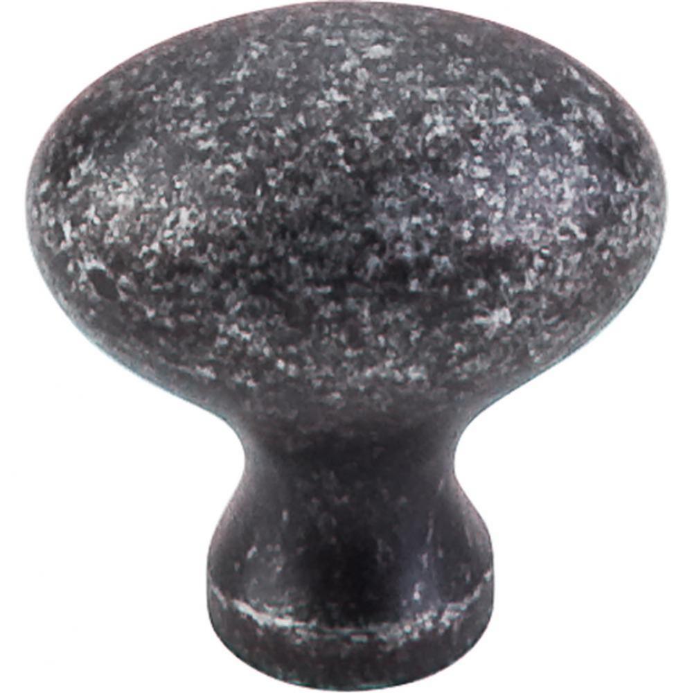 Egg Knob 1 1/4 Inch Black Iron