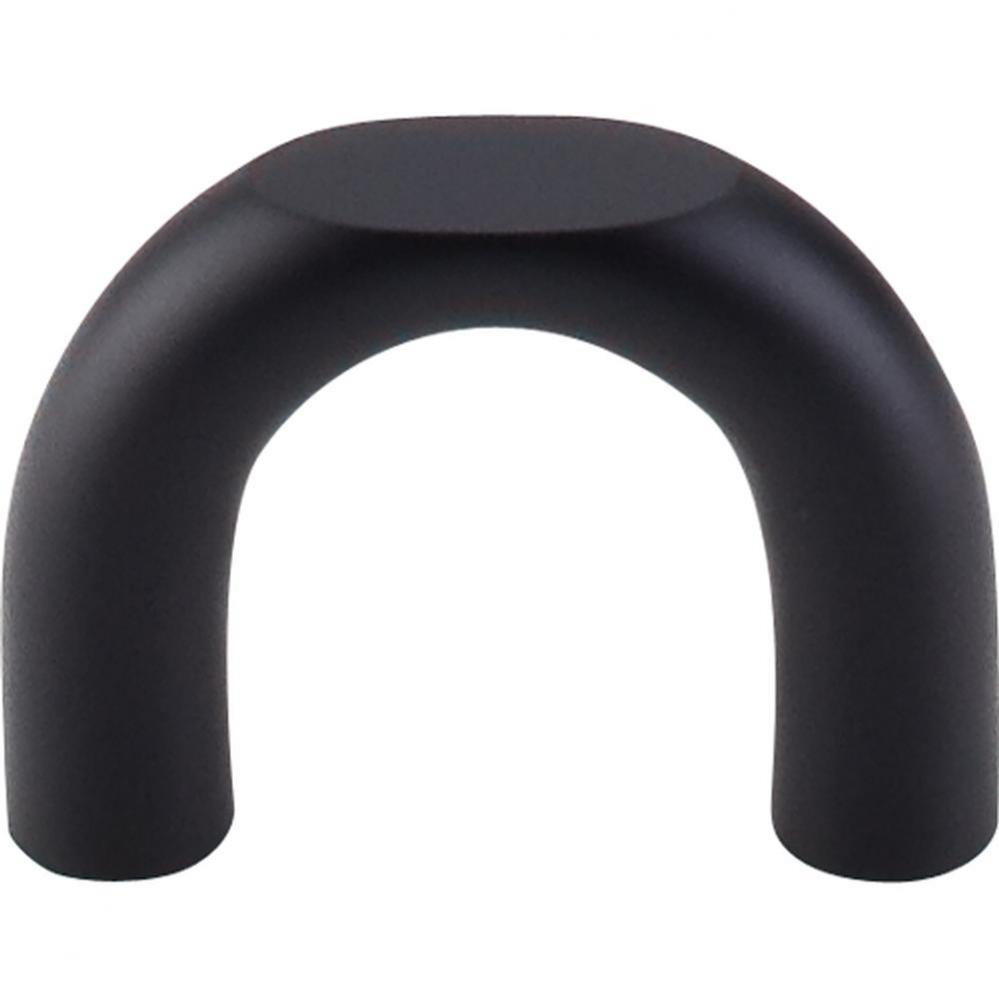 Curved Pull 1 1/4 Inch (c-c) Flat Black