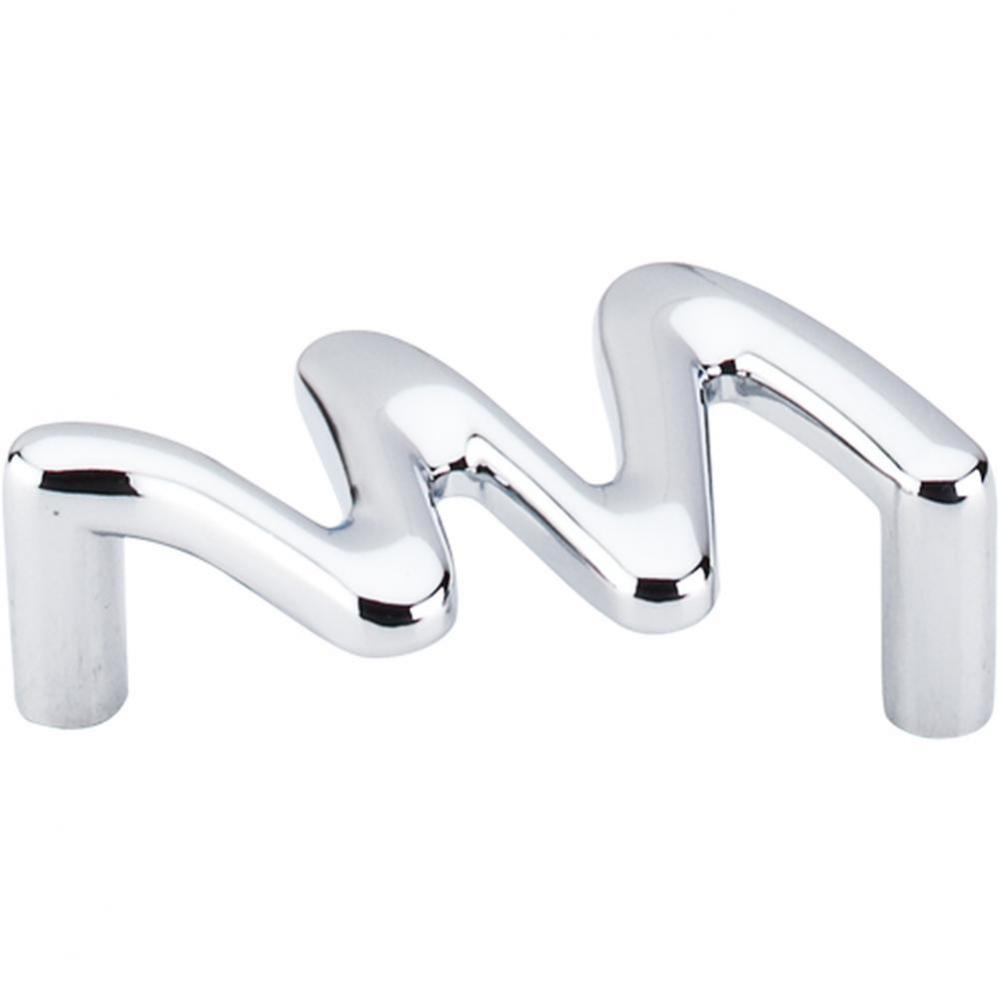 Squiggly Pull 2 1/2 Inch (c-c) Polished Chrome
