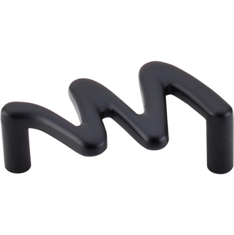 Squiggly Pull 2 1/2 Inch (c-c) Flat Black