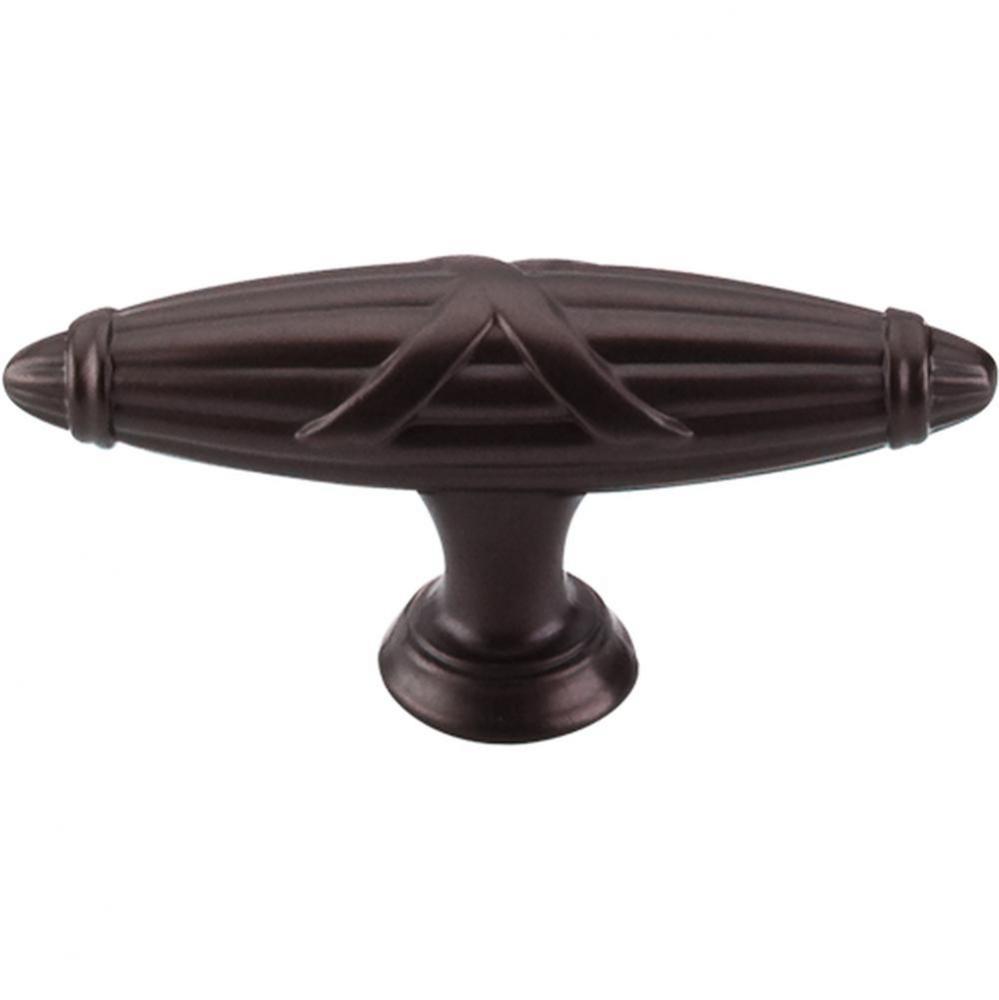 Ribbon and Reed T-Pull 2 3/4 Inch Oil Rubbed Bronze