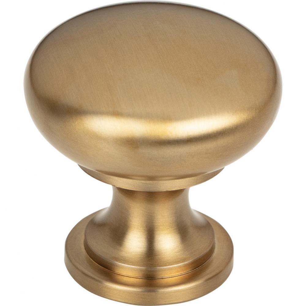 Hollow Round Knob 1 3/16 Inch Honey Bronze