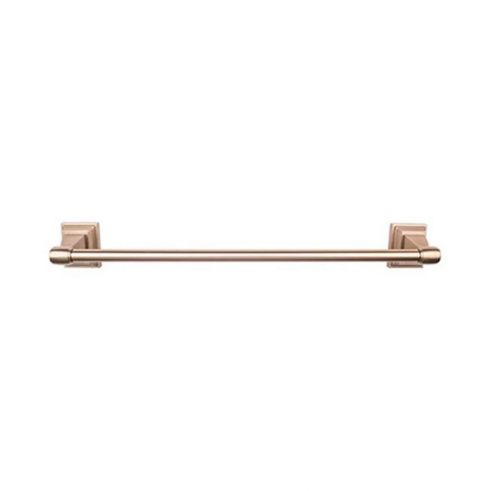 Stratton Bath Towel Bar 24 Inch Single Brushed Bronze