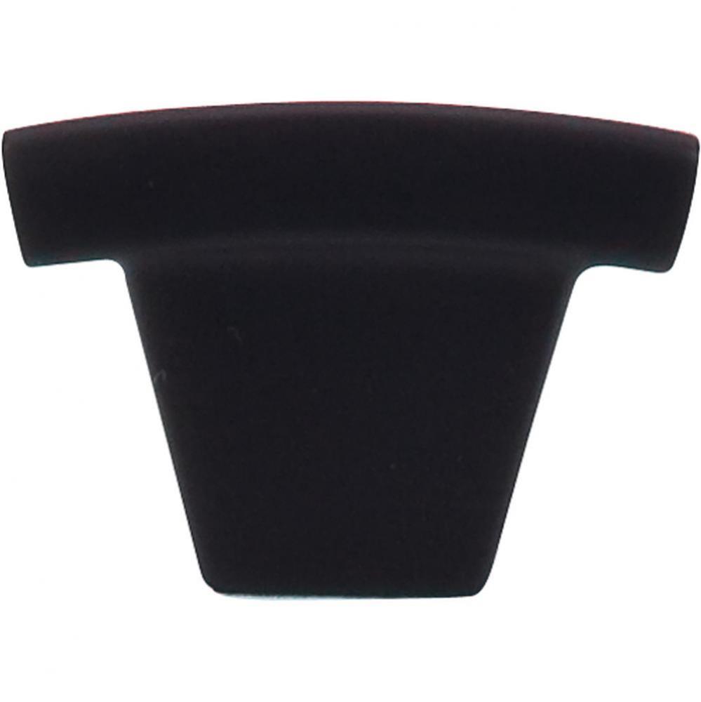 Arched Knob 1 1/2 Inch Flat Black