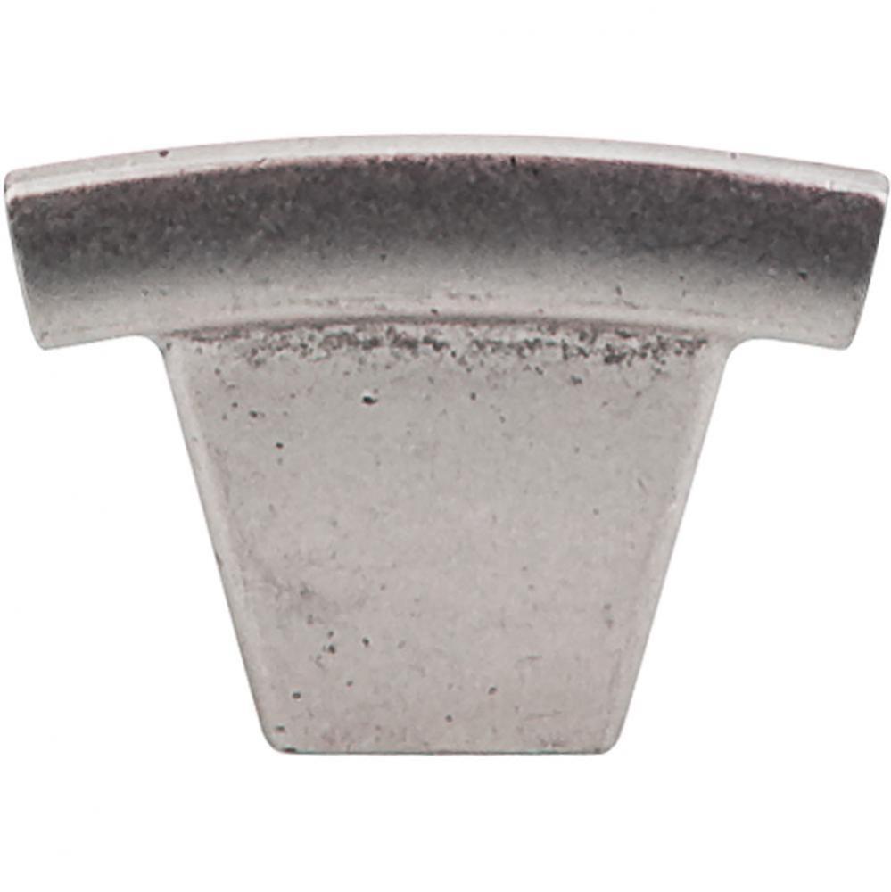 Arched Knob 1 1/2 Inch Pewter Antique
